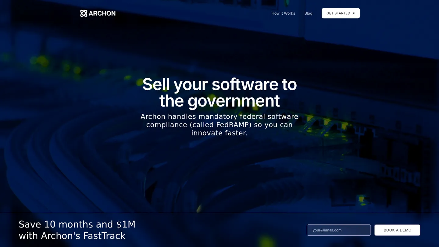 Archon website homepage