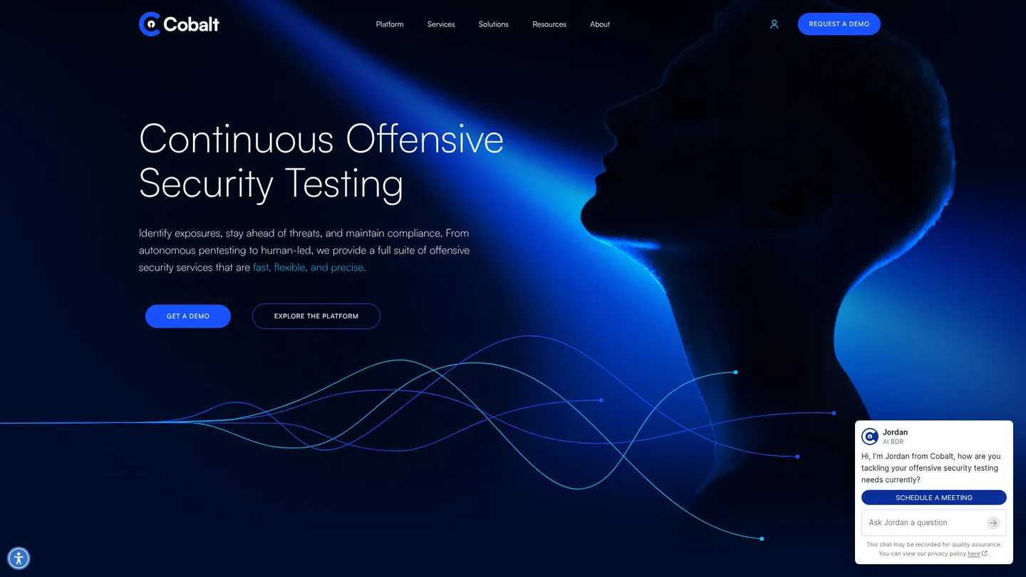 Cobalt website homepage