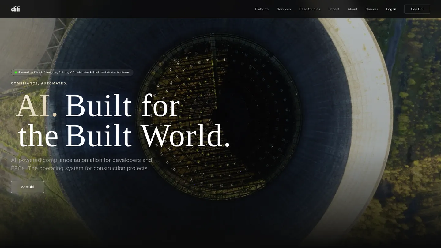 dili website homepage