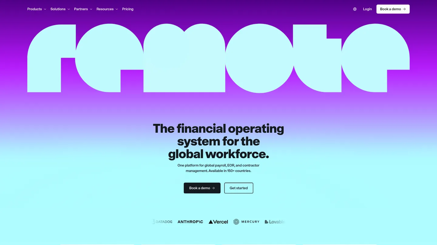 Remote website homepage